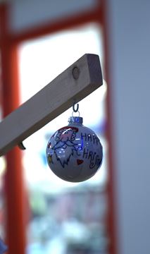 Picture of HAPPY CHRISTMAS SANTA ORNAMENT